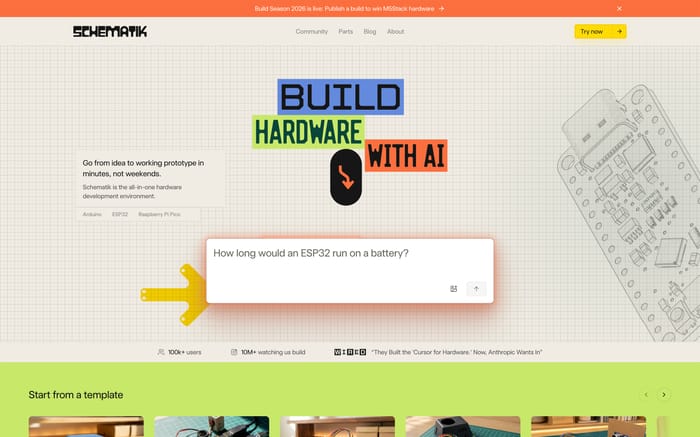 Schematik website preview