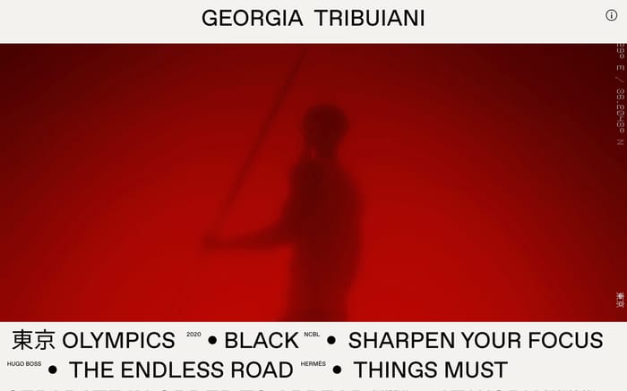 Georgia Tribuiani website preview