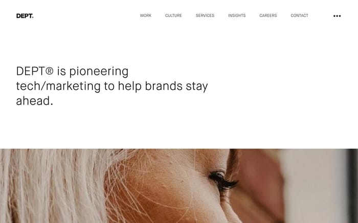 Dept website preview