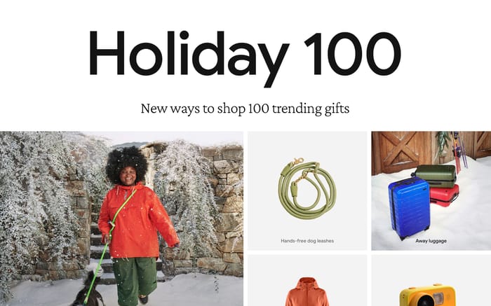Google Holiday 100 website preview