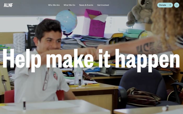 Australian Literacy and Numeracy Foundation website preview