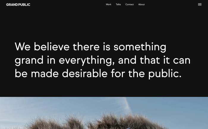Grand Public website preview