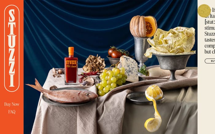 Stuzzi Hot Sauce website preview