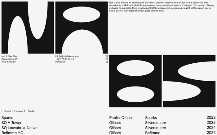 Not A Bike Shop website preview