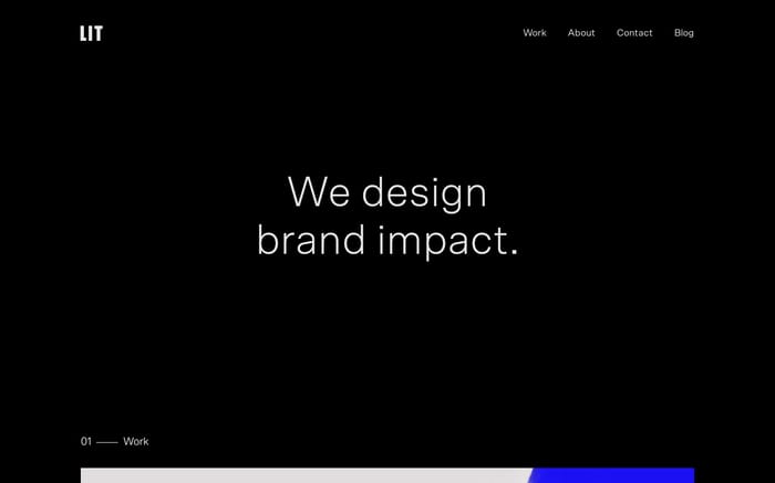 Lit Create website preview