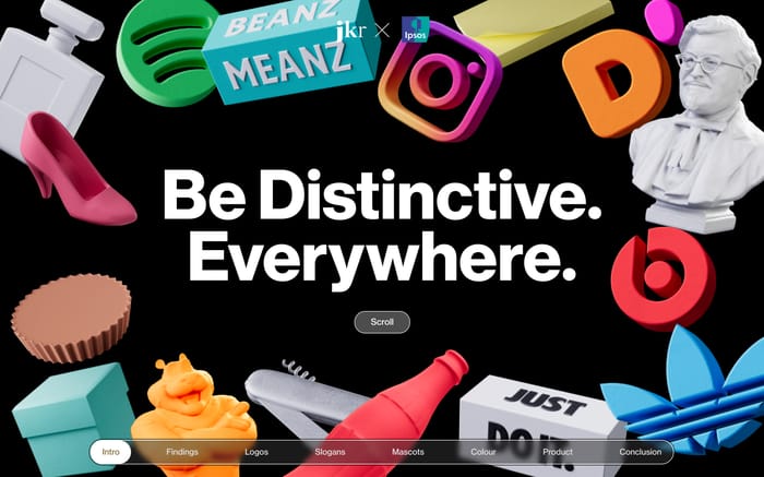 Be Distinctive. Everywhere. website preview