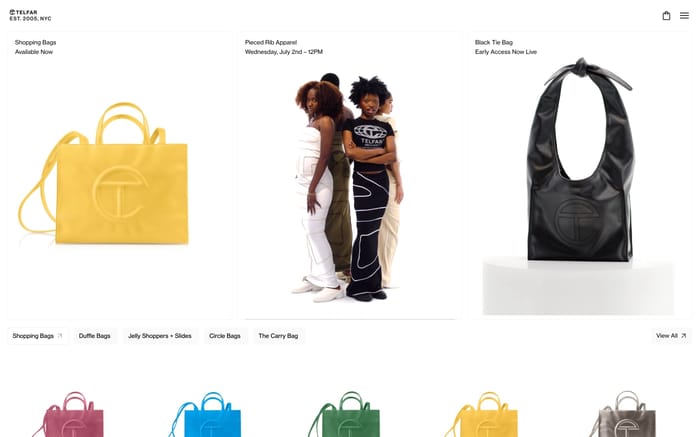 Telfar website preview
