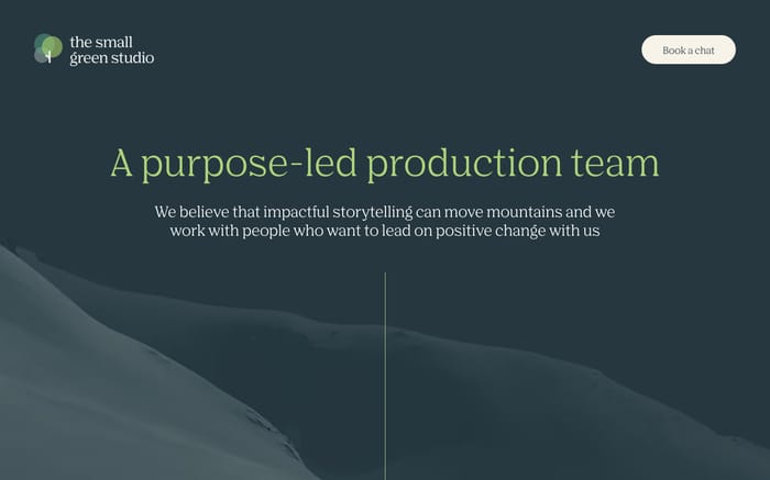 The Small Green Studio website preview
