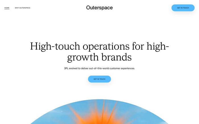 Outerspace website preview