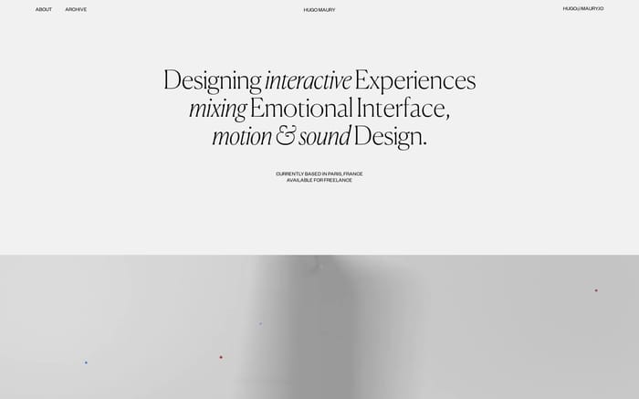 Hugo Maury website preview