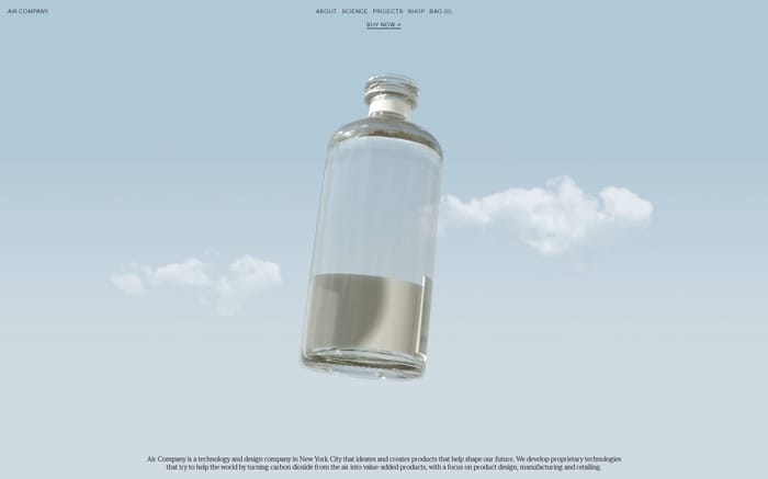 Air Company website preview