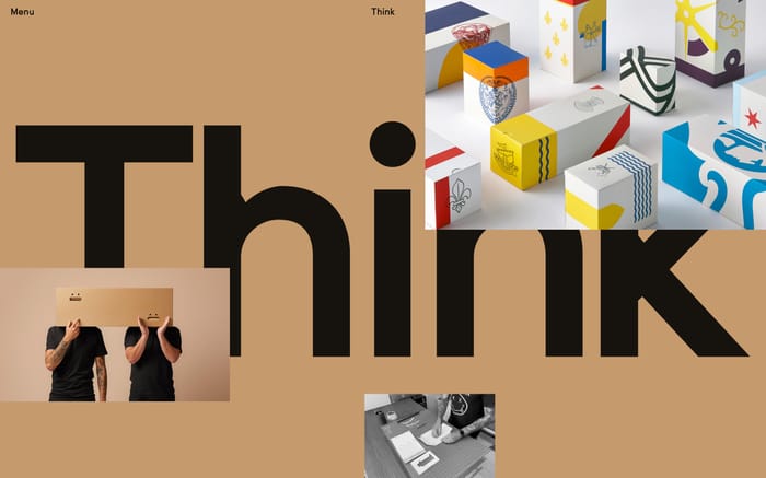 Think Packaging website preview