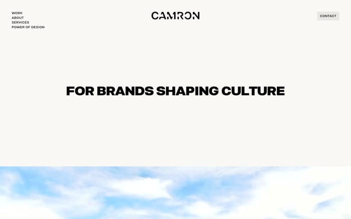 Camron website preview
