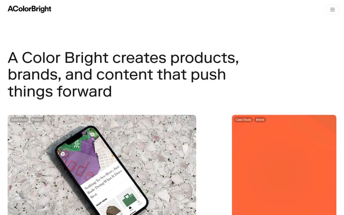 A Color Bright website preview