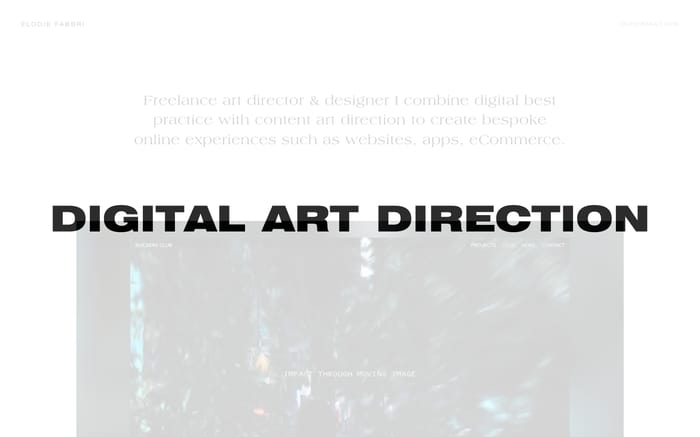 Elodie Fabbri website preview