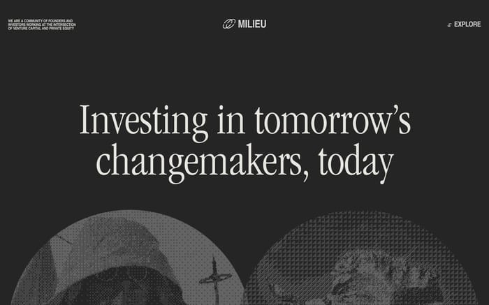Milieu website preview