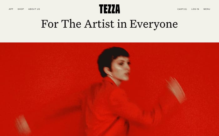 Tezza website preview