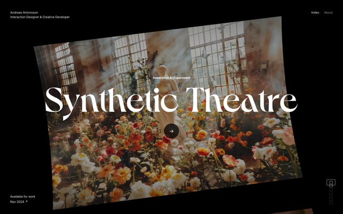 Andreas Antonsson website preview