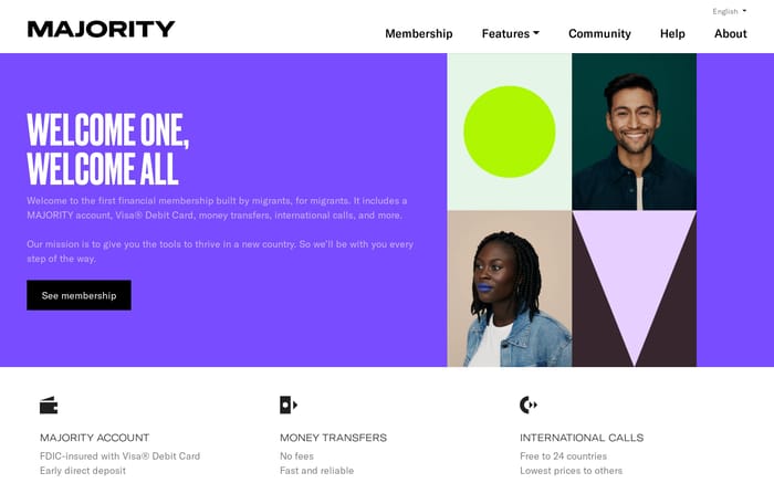 Majority website preview