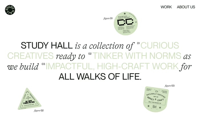 Study Hall creative website preview