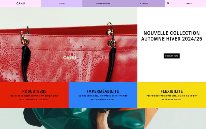 Cahu website preview
