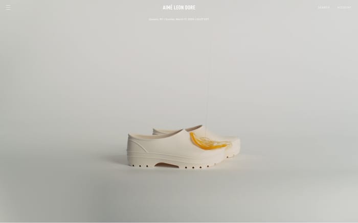 Aimé Leon Dore website preview