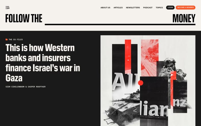 Follow the Money website preview