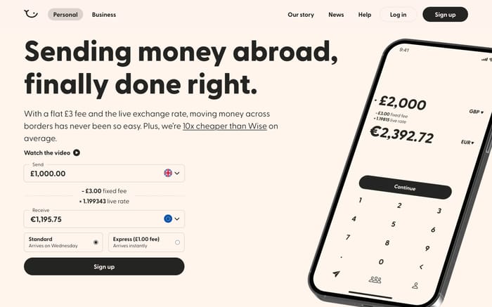 Atlantic Money website preview