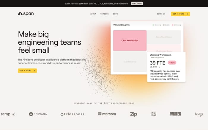 Span website preview