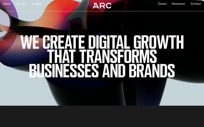 Arc website preview