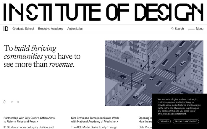 Institute of Design website preview