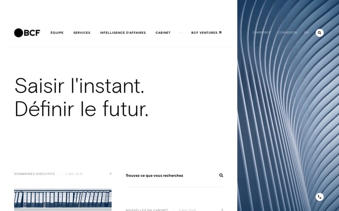 BCF Avocats d'affaires website preview