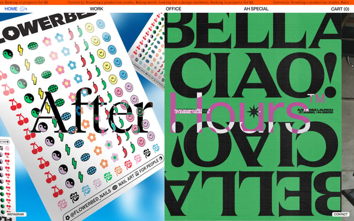 After Hours website preview