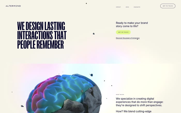Altermind website preview