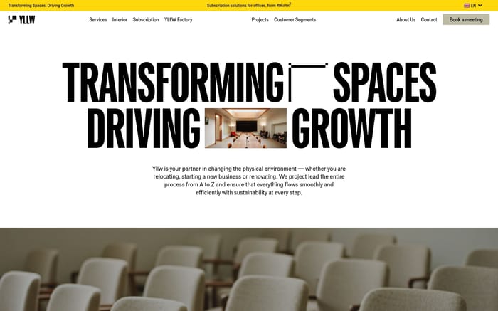 Yllw website preview