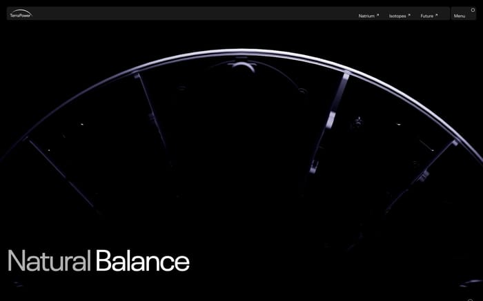 TerraPower website preview