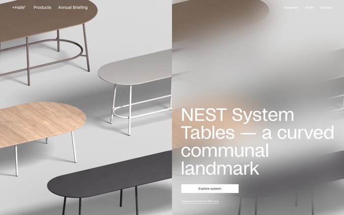 Halle website preview