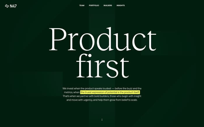 N47 website preview