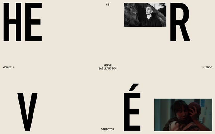 Hervé Baillargeon website preview
