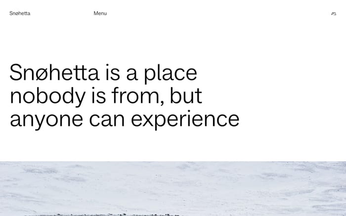 Snøhetta website preview