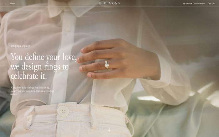 Ceremony website preview