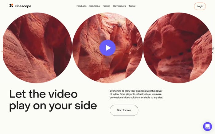 Kinescope website preview