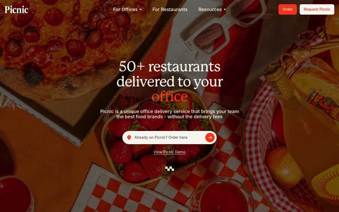 Picnic website preview