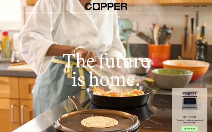 Copper website preview