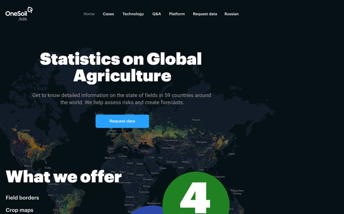 Onesoil website preview