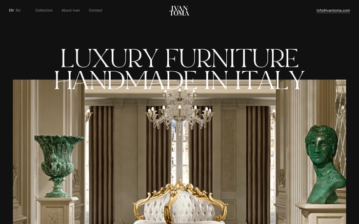 Ivan Toma website preview