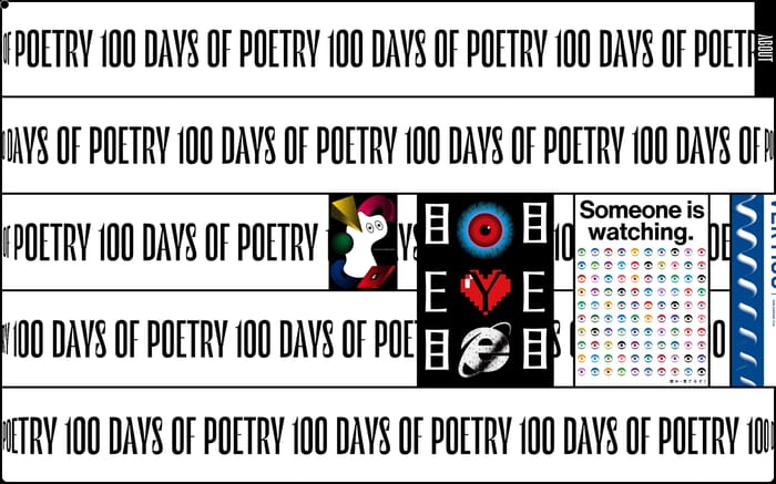 100 DAYS OF POETRY website preview