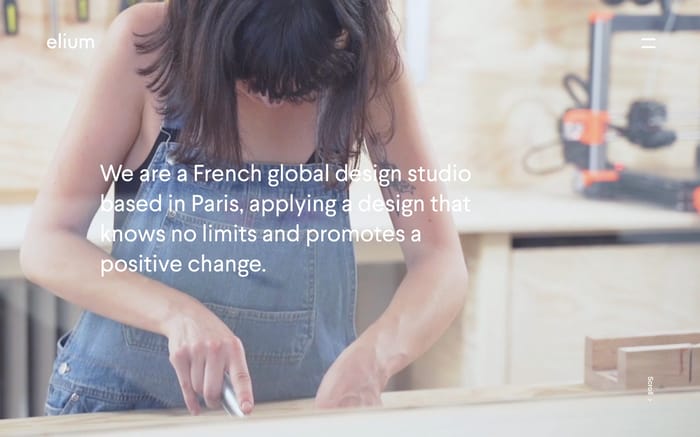 Elium studio website preview