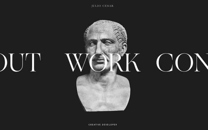 Julio Cesar - Creative Developer website preview