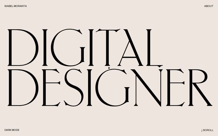 Isabel Moranta website preview